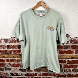 Vintage Fudpuckers Shirt Sz XL Green Short Sleeve Bite Me Gator Beach Destin FL